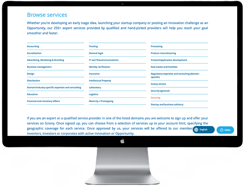Experts and advisors support you to start your business, get funding, sell your IP, and close your deal.